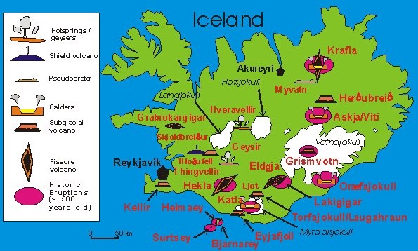 Fiery Volcanoes In Iceland