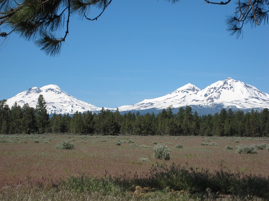 Three Sisters part of the Cascade Volcanic Arc in Oregon