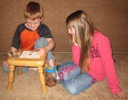 Penny Drop challenges kids with a fun activity