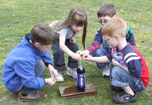 Mentos science experiment, Photo by Myrna Martin