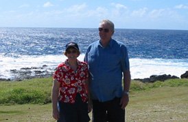 The Martins at South Point on the island of Hawaii
