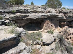 Sinagua farmers lived in these caves between A.D. 1200 and 1450. Photo by Myrna Martin